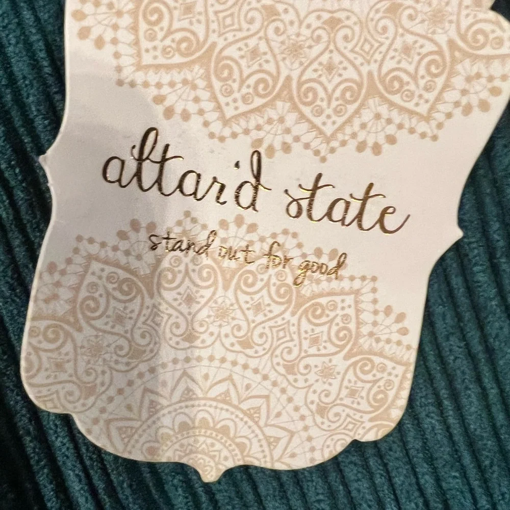 Altar'd State green corduroy skirt NWT - Picture 5 of 9